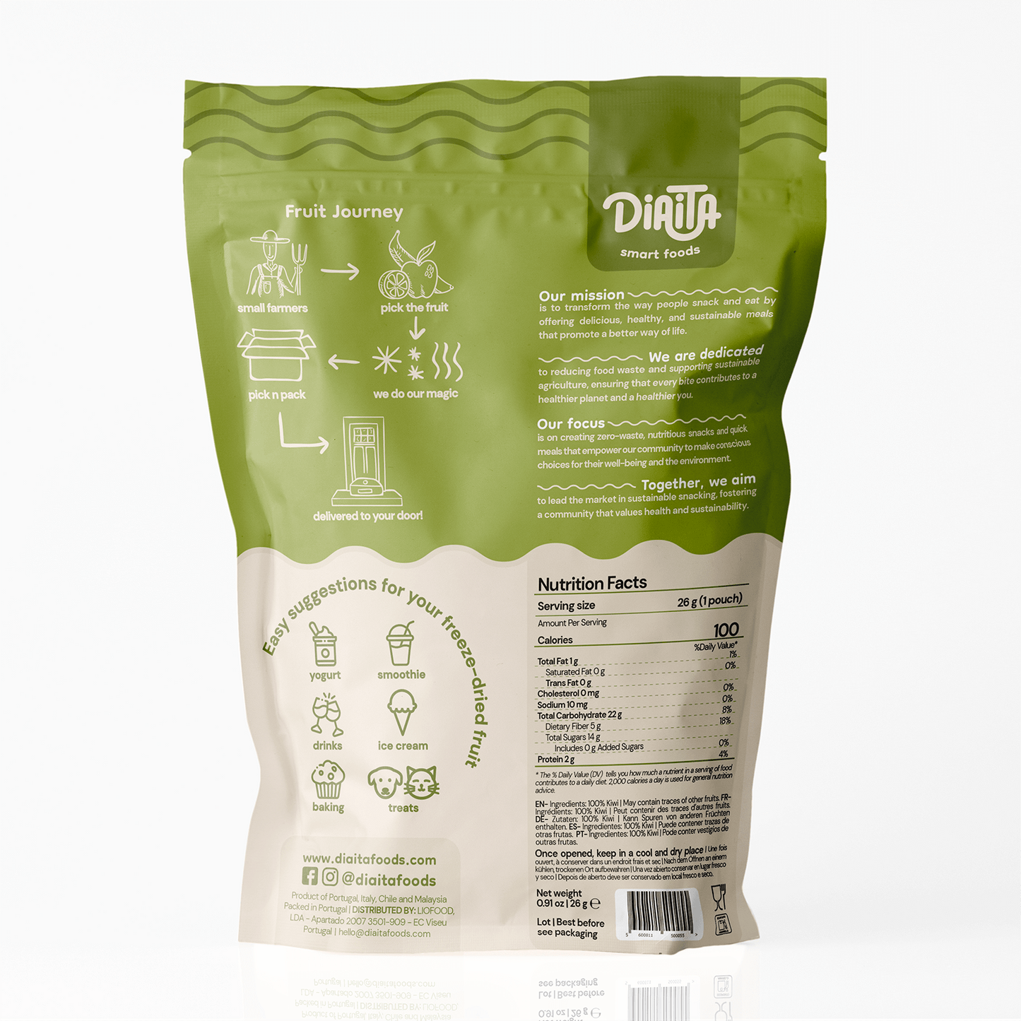Freeze Dried Kiwi Snack